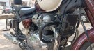 Fit For Royal Enfield Classic 650 Compact Engine Guard Black - SPAREZO